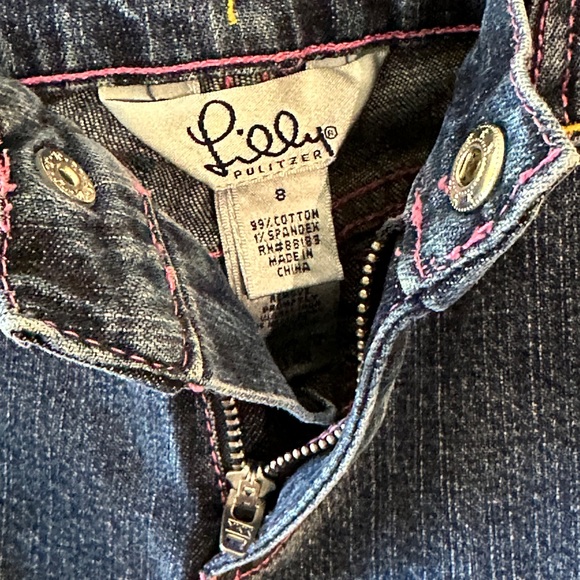 Lilly Pulitzer Jeans Girls Bootcut Jean Size 8 - Picture 3 of 4